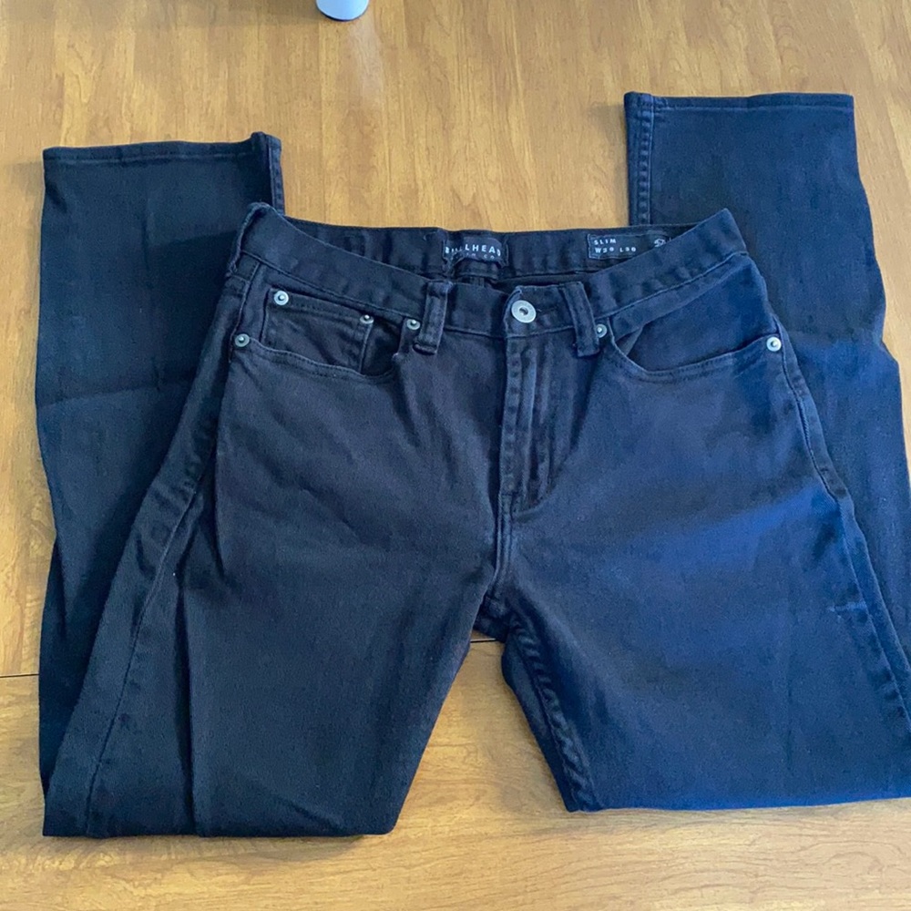 PacSun Bullhead Denim Co slim 30 waist black jeans